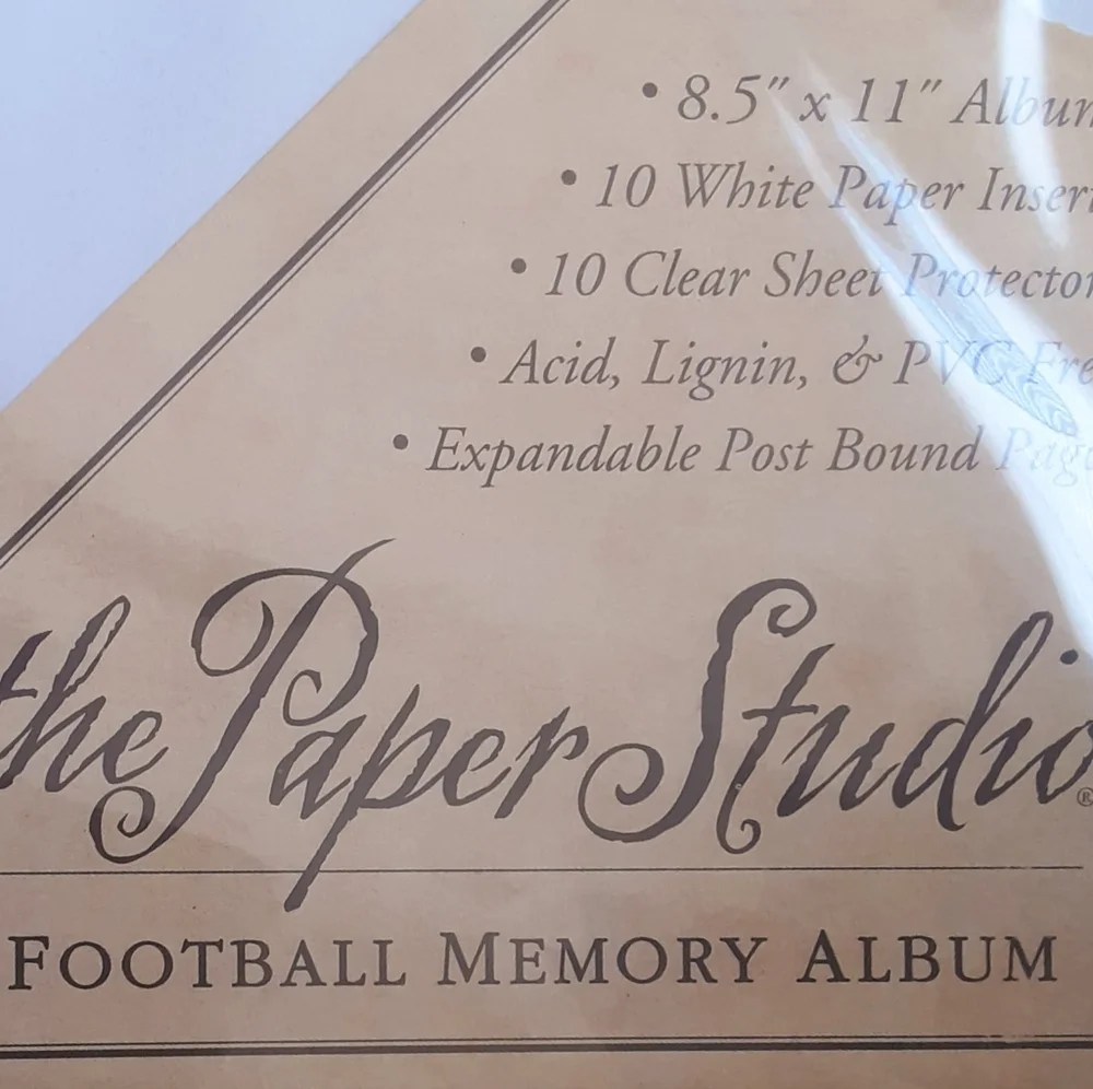 Russ Berrie & Co Football Frame & Scrapbook Bundle